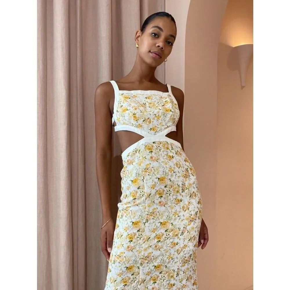 Anthropologie Significant Other Sleeveless Floral Maxi Dress - Picture 7 of 14